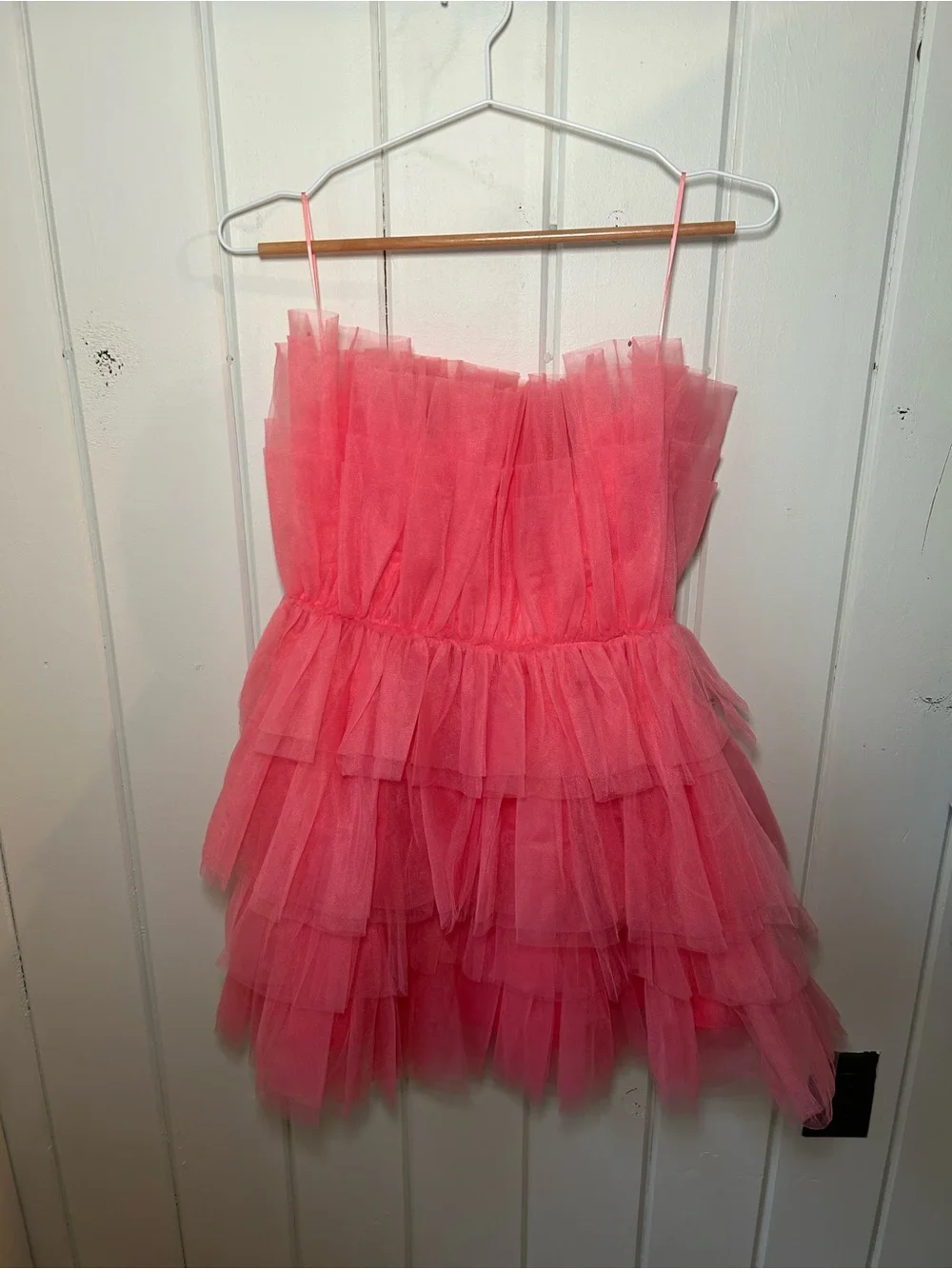 NWT Pink Tulle Mini Dress size S - Picture 2 of 4